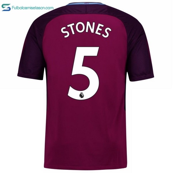 Camiseta Manchester City 2ª Stones 2017/18